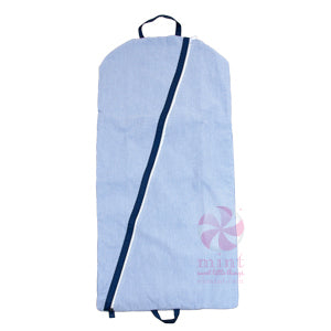 Navy Seersucker Baby Hanging Garment Bag