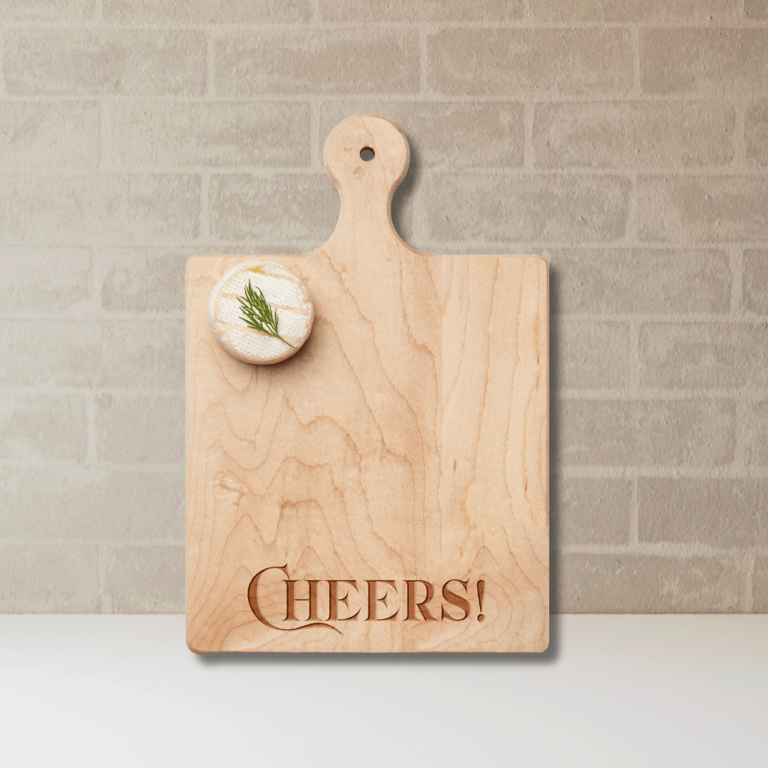 9 x 6” Artisan Maple Paddle | Parisian Cheers - So & Sew Boutique
