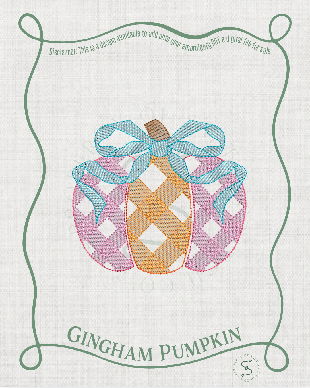 Gingham Pumpkin