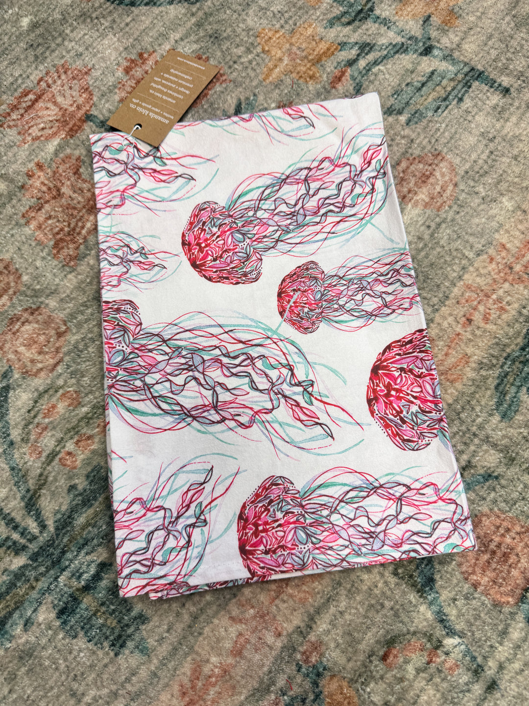 Jellyfish Flour Sack Towel