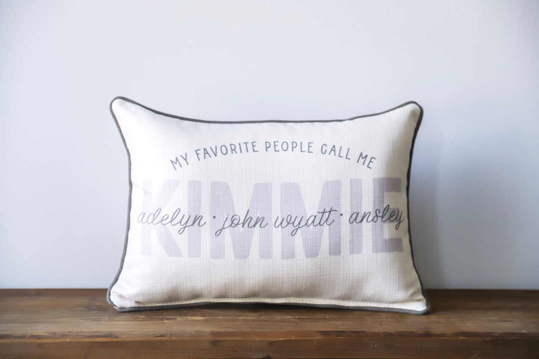 Grandparent Overlap Personalized Pillow