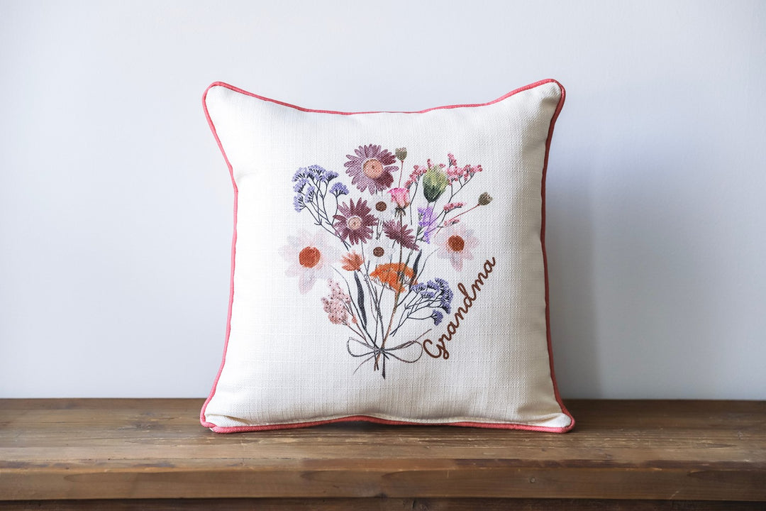 Fall Bouquet Personalized Pillow