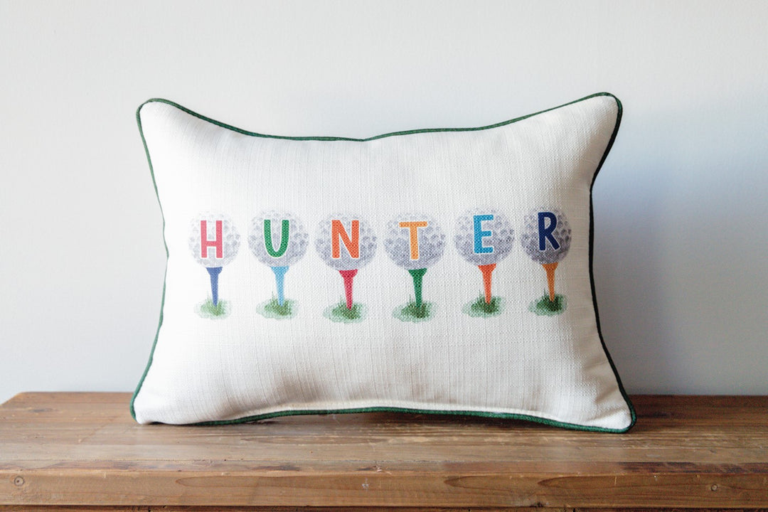 Golf Tee Personalized Pillow