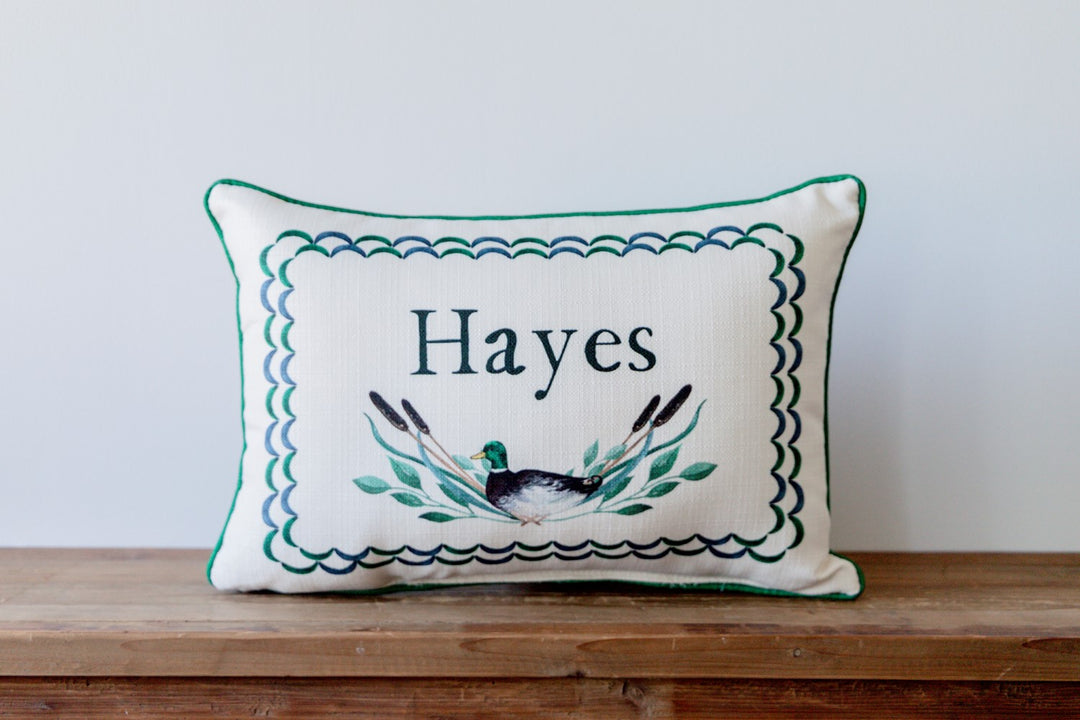 Mallard Personalized Pillow