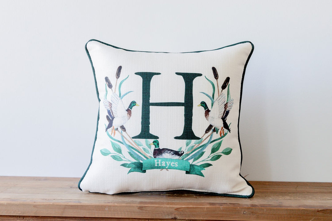Mallard Crest Personalized Pillow