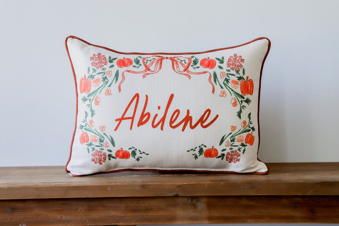 Fall Crest Personalized Pillow