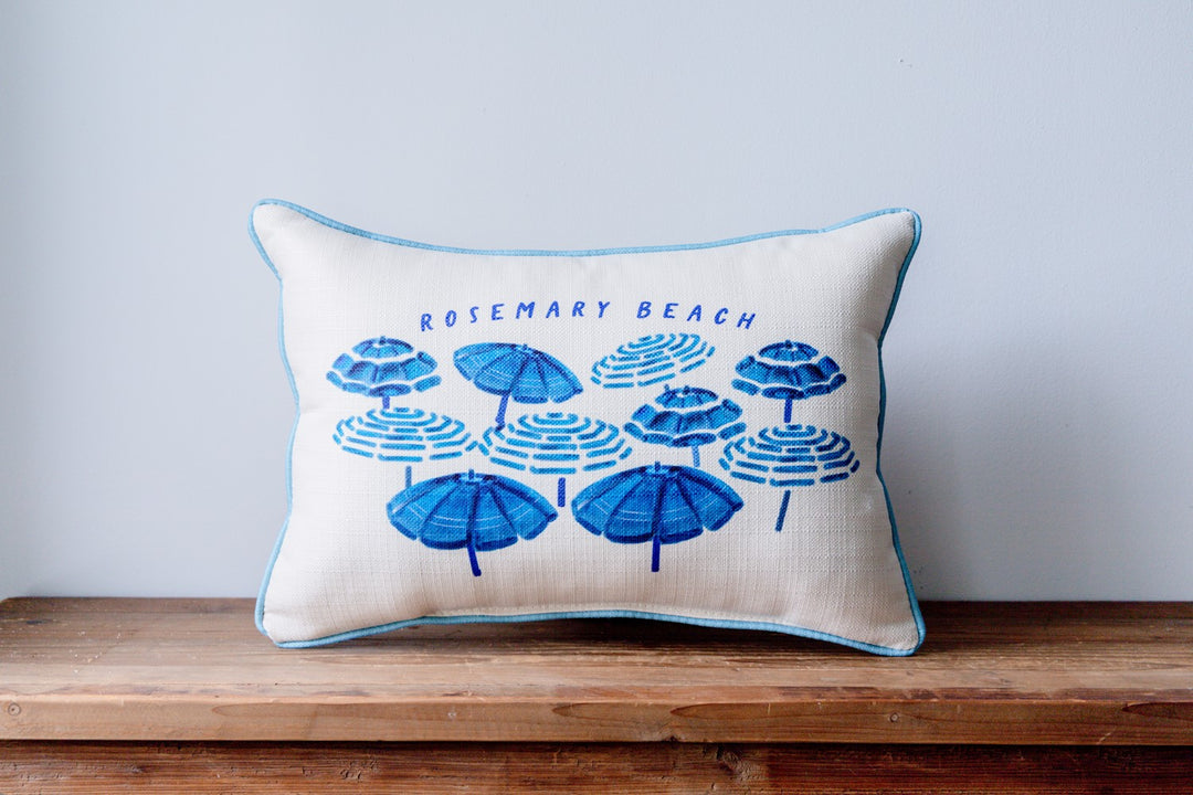 Beach Umbrella Personalized Pillow