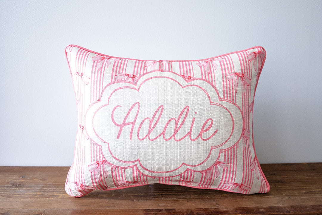 Bow Personalized Pillow