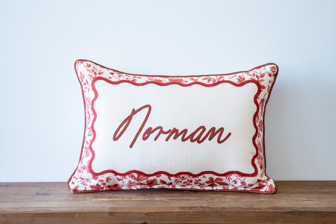 Autumn Leafy Personalized Pillow