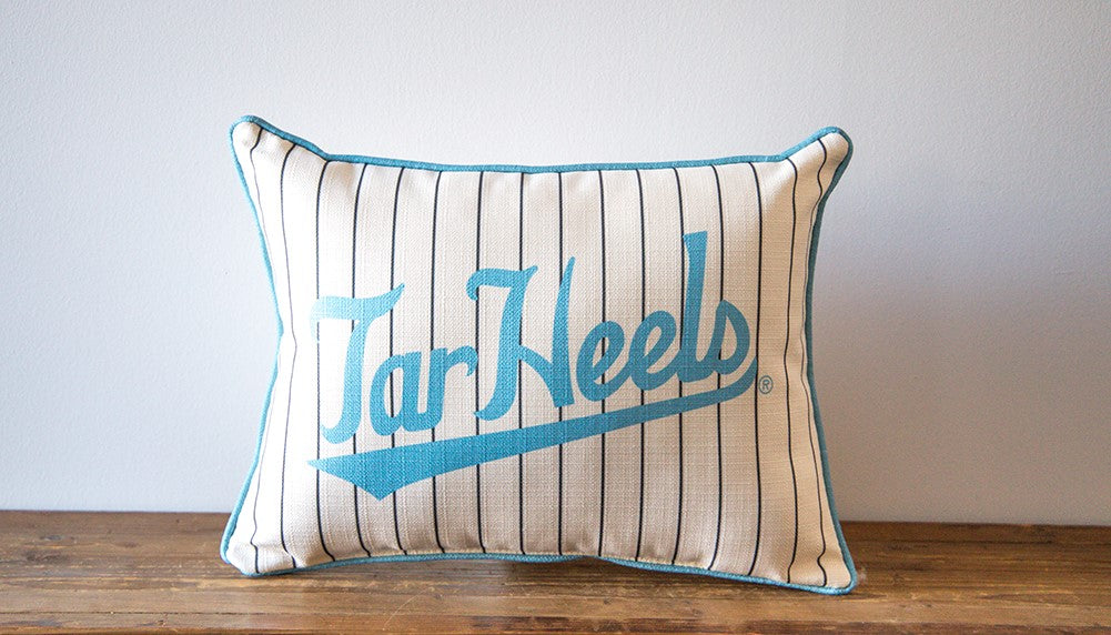 Tarheels Baseball Pinstripe Pillow