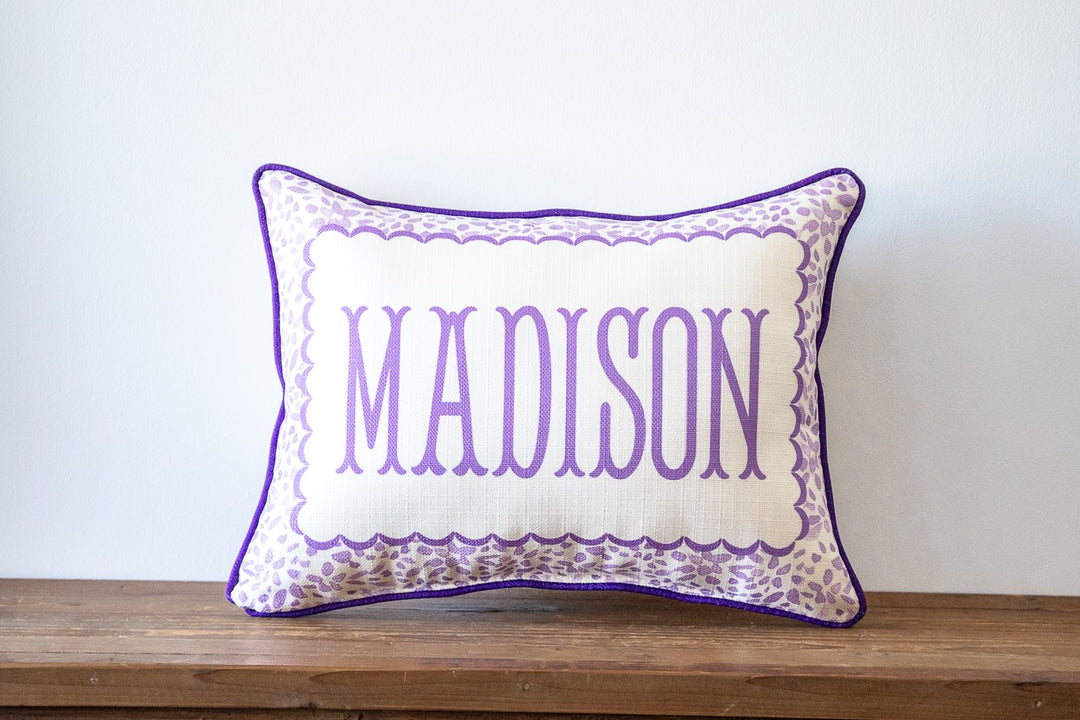 Floral Pattern Personalized Pillow