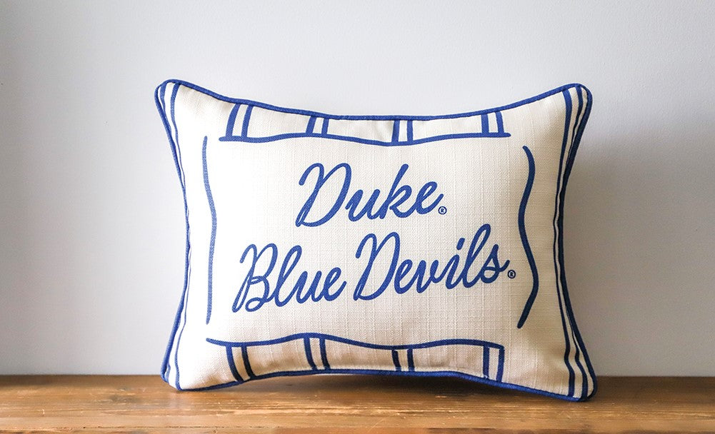 Duke Collegiate Stripe Pillow