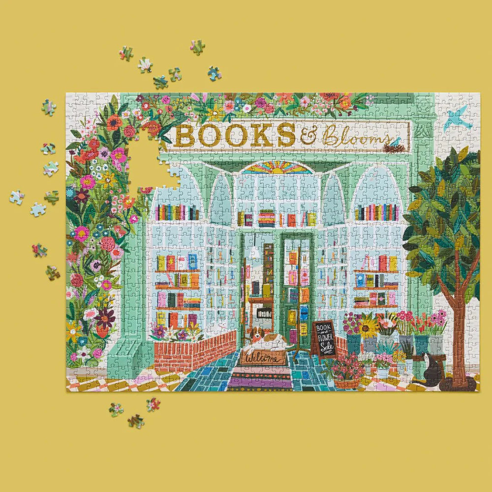 1000 Piece Puzzle | Books And Blooms - So & Sew Boutique