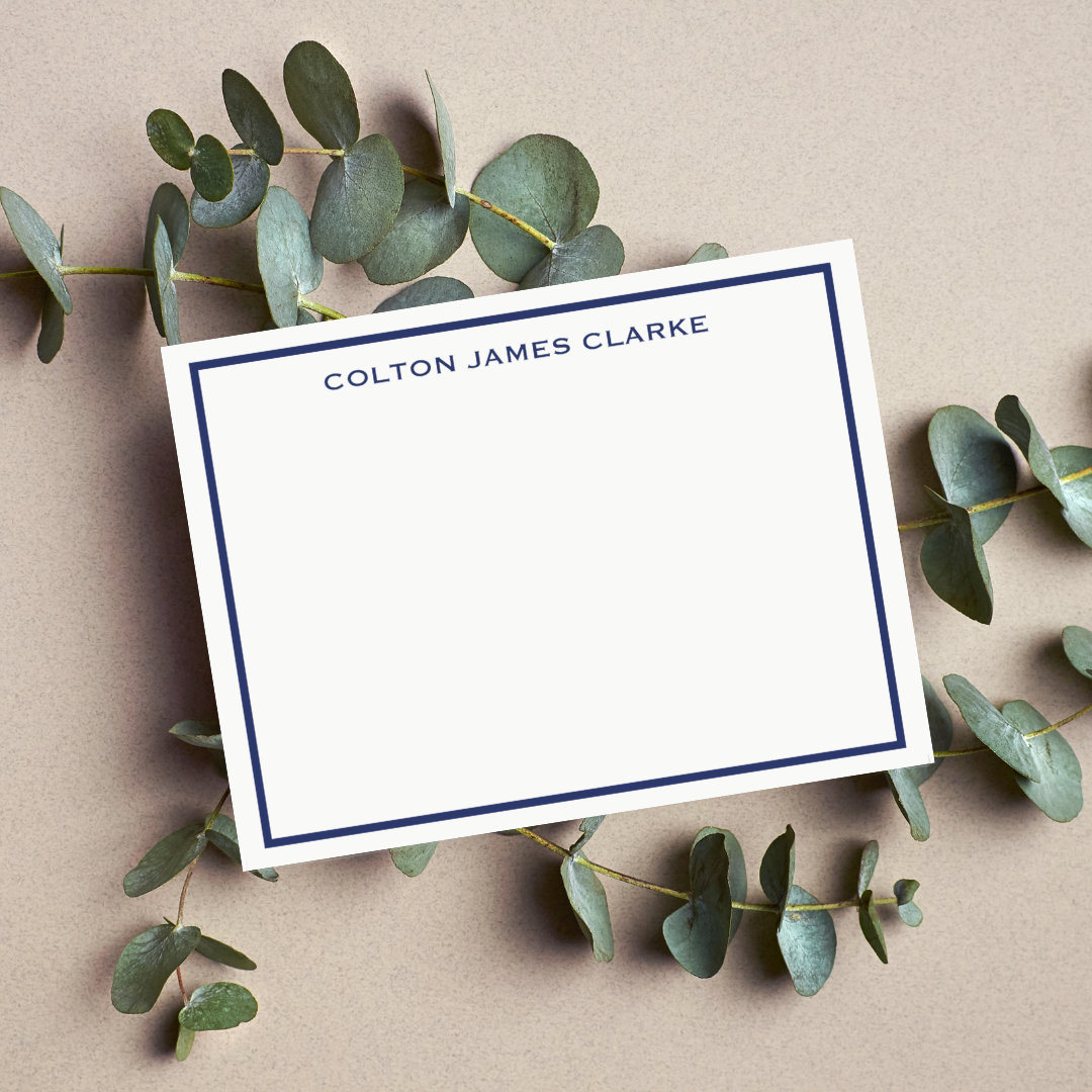 Copperplate Bordered Stationery