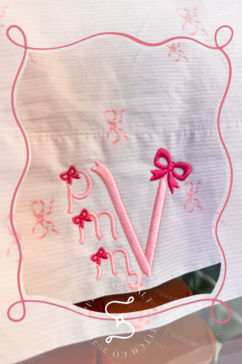 Bow Ribbon Monogram Font