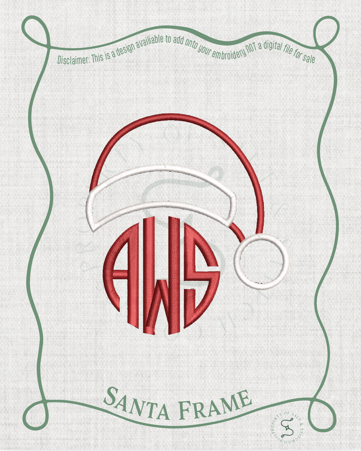 Santa Hat Frame