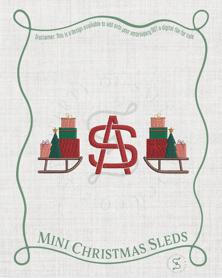 Mini Christmas Sleds