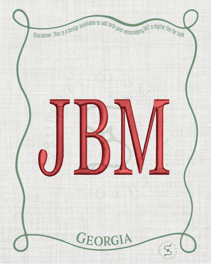 Georgia Monogram