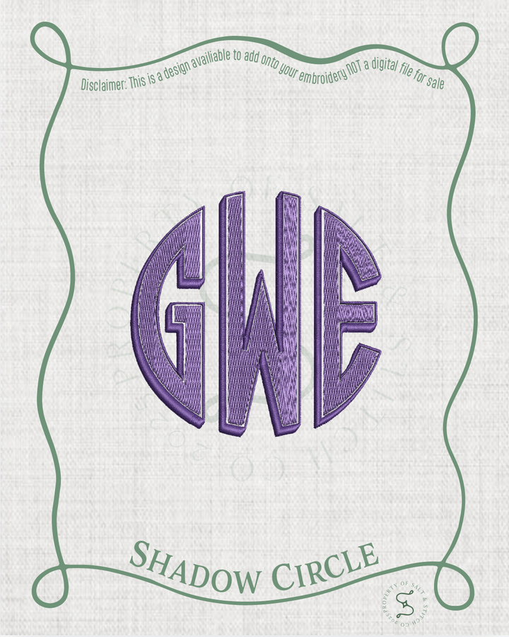 Circle Shadow Monogram