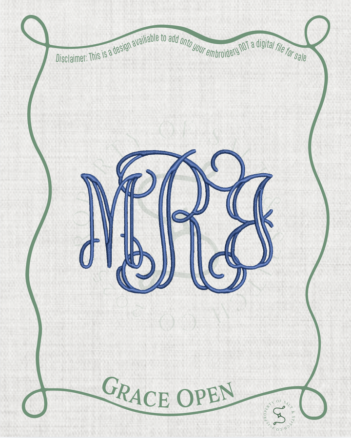 Grace Open Monogram