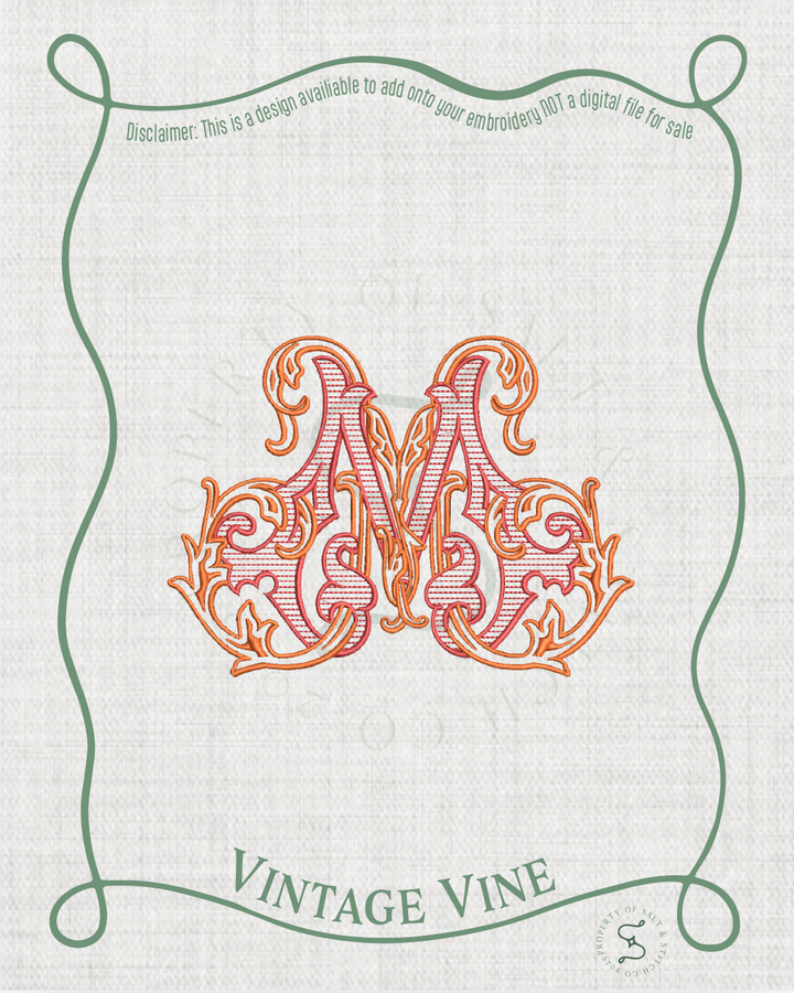 Vintage Vine Monogram