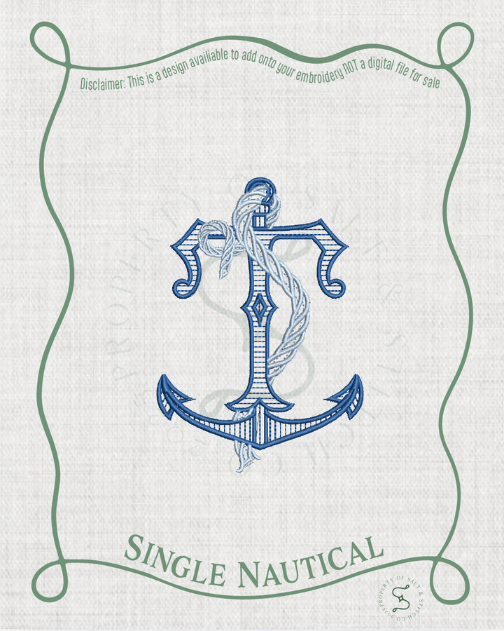 Single Nautical Monogram