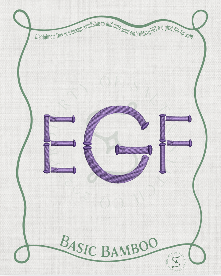 Basic Bamboo Monogram