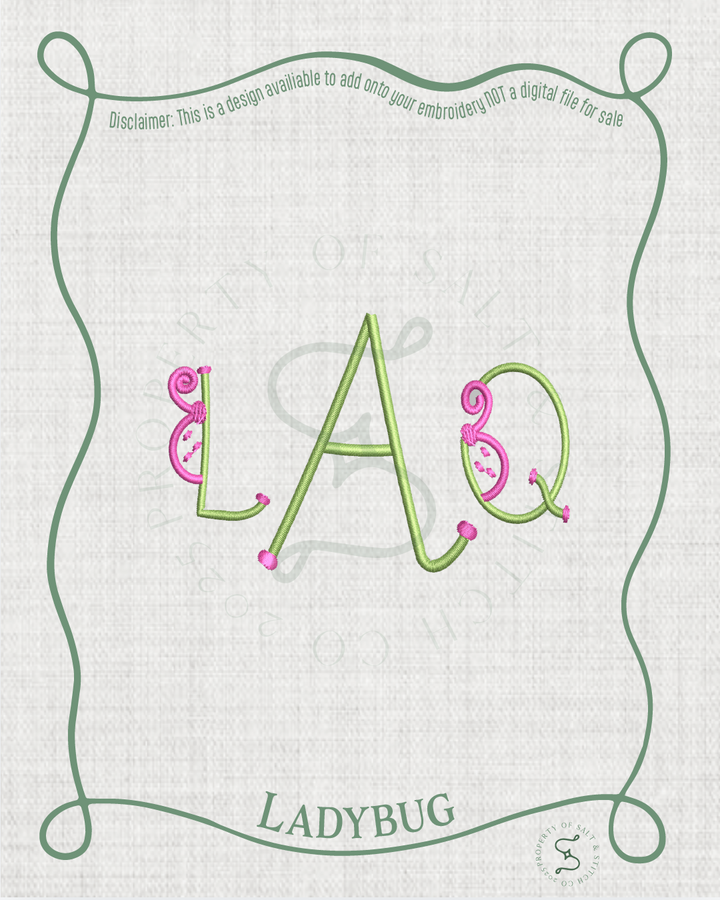 Ladybug Monogram