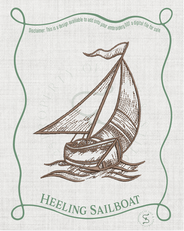 Heeling Sailboat