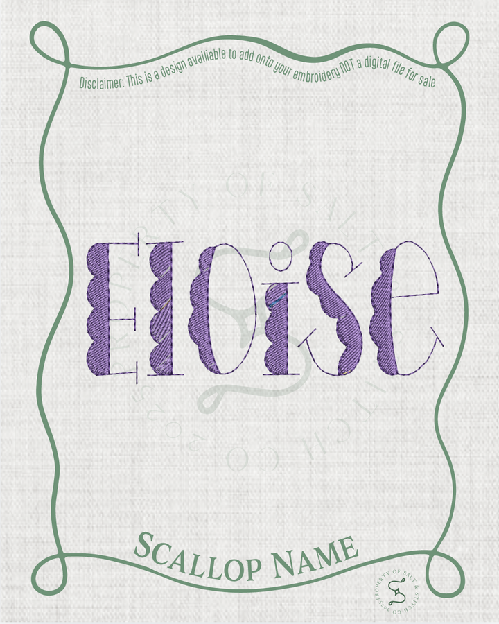 Scallop Name Font