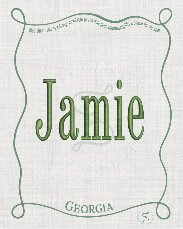 Georgia Name Font