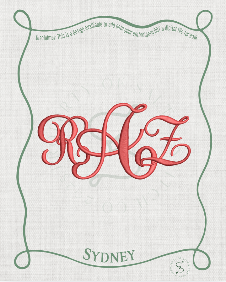 Sydney Monogram