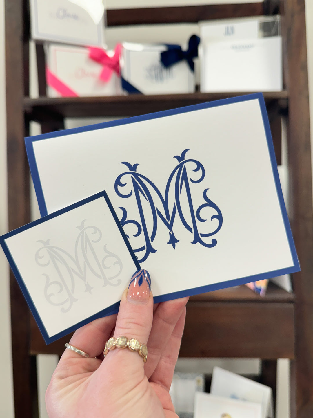 Two Letter Monogram Couture Stationery
