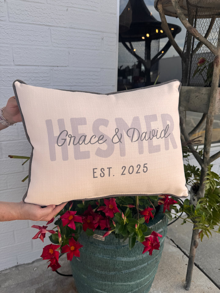 Couple Overlap Personalized Pillow