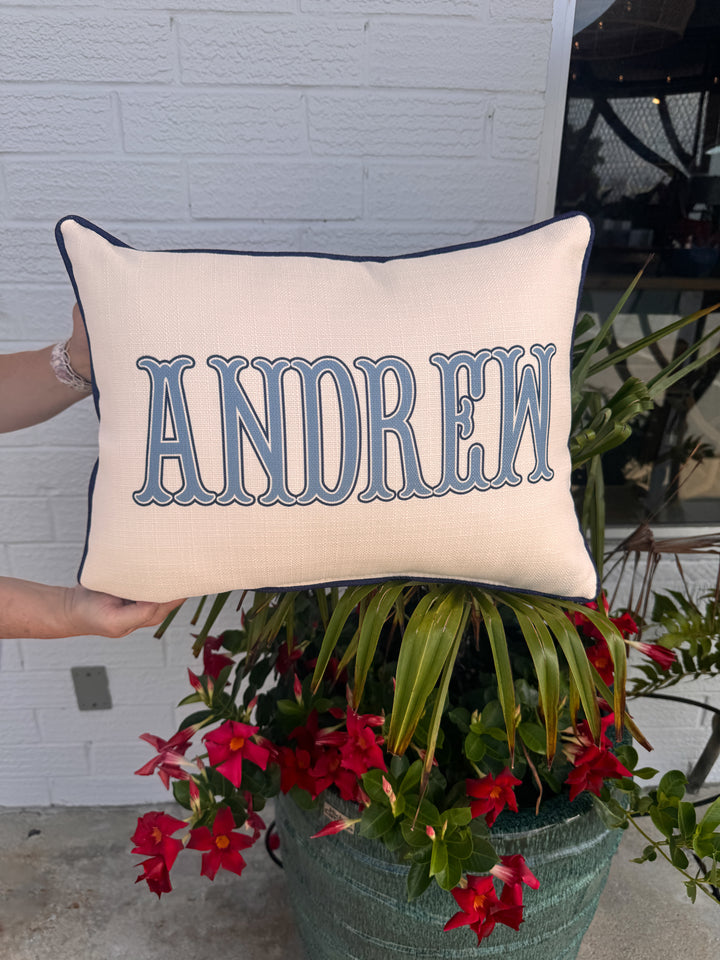 Traditional Name Personalized Pillow