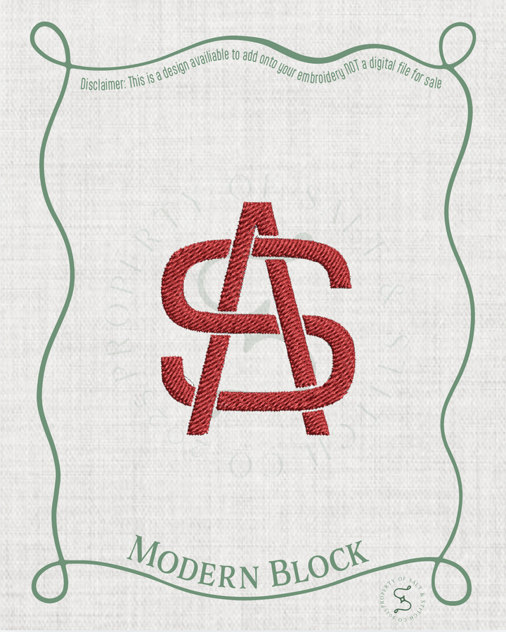 Modern Block Monogram