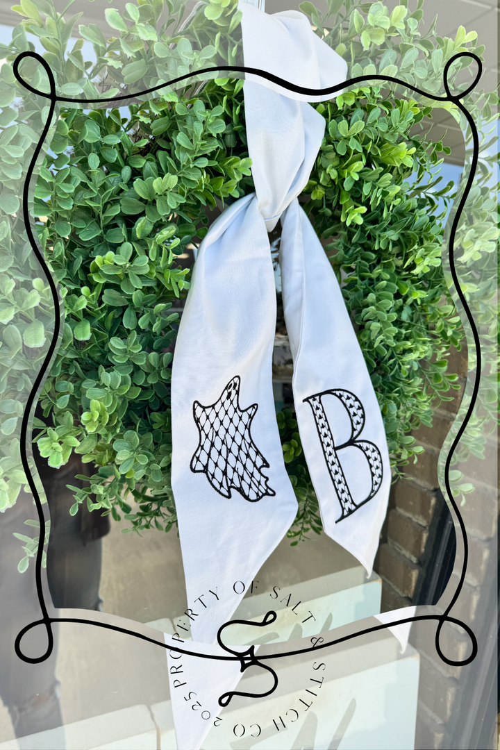 Ghost Wreath Sash