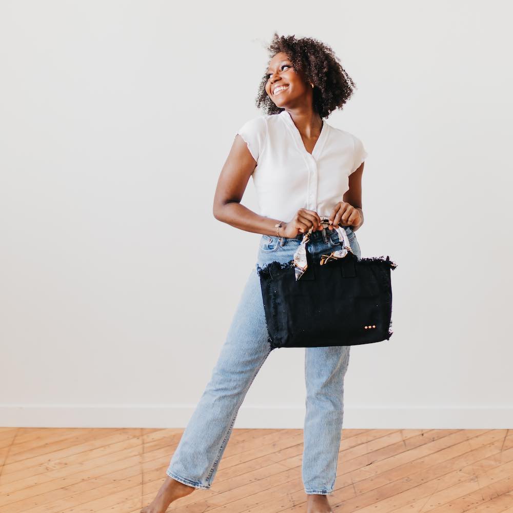 Canvas Fringe Tote Purse