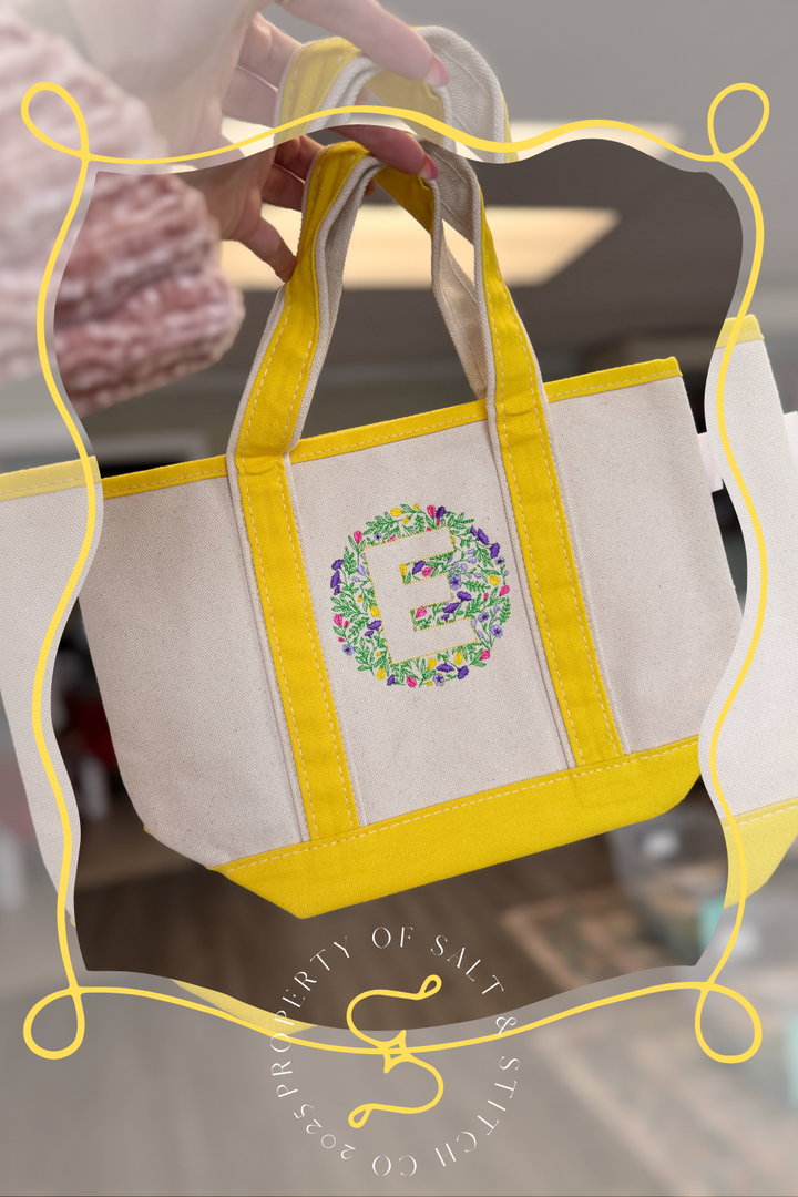 Single Floral Monogram