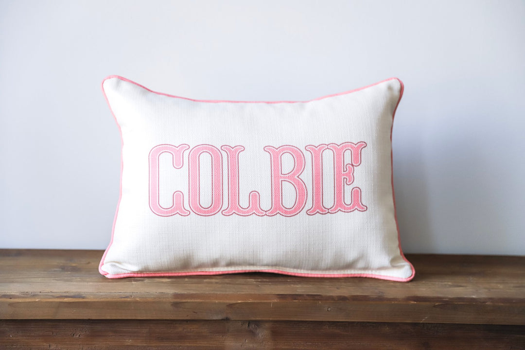 Traditional Name Personalized Pillow