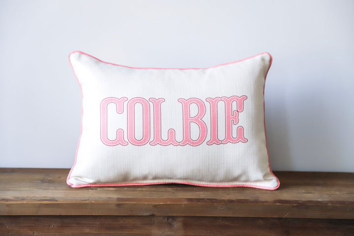 Traditional Name Personalized Pillow