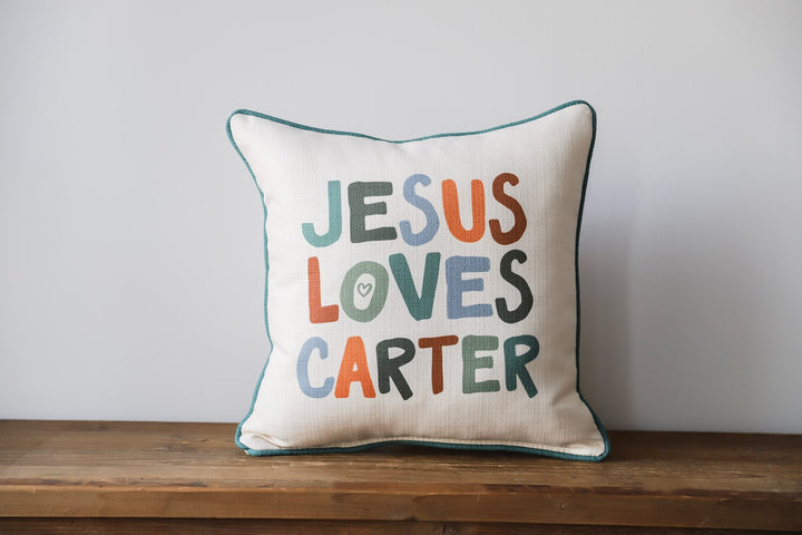 Jesus Loves You Personalized Pillow