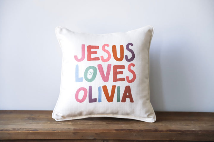 Jesus Loves You Personalized Pillow