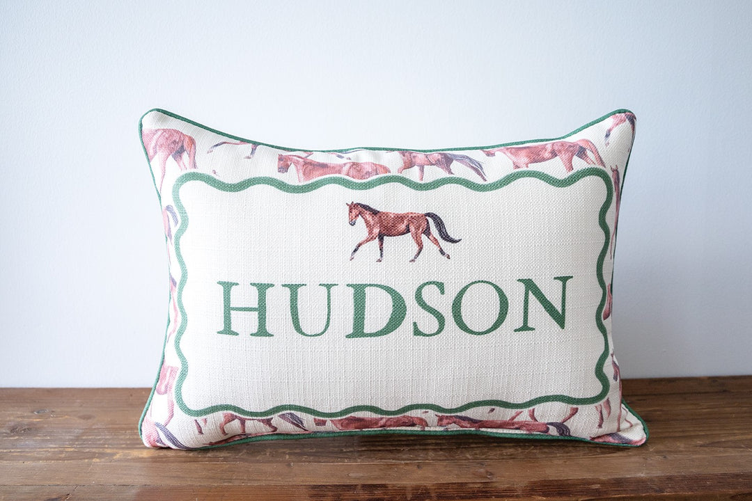 Horse Name Personalized Pillow