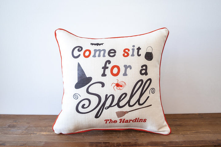 Come Sit for a Spell Personalized Pillow