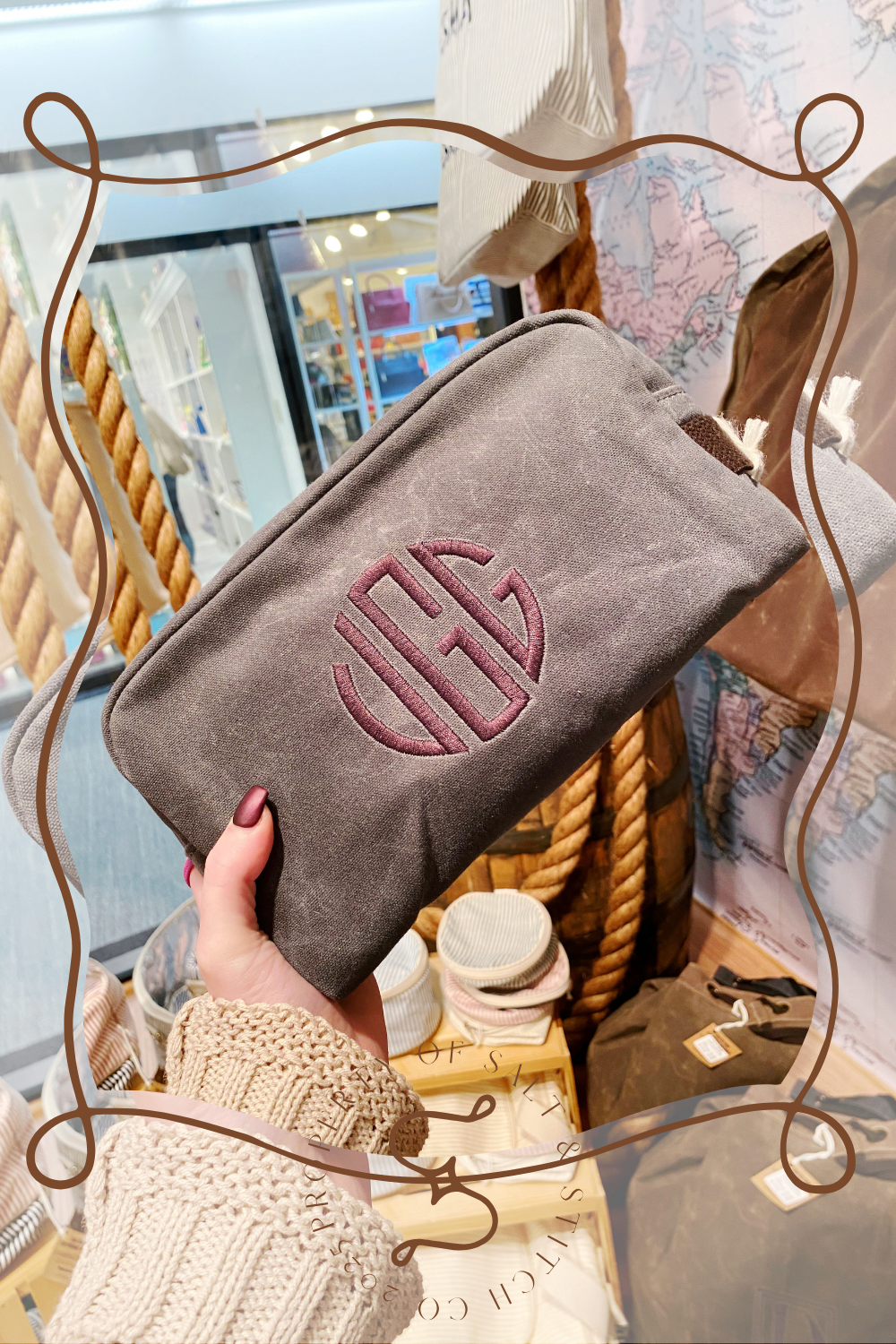 Natural Circle Monogram