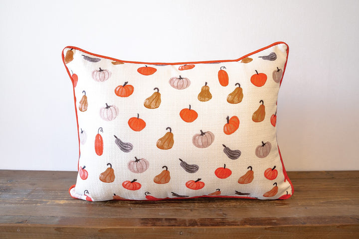 Soft Pumpkin Zip Code Personalized Pillow