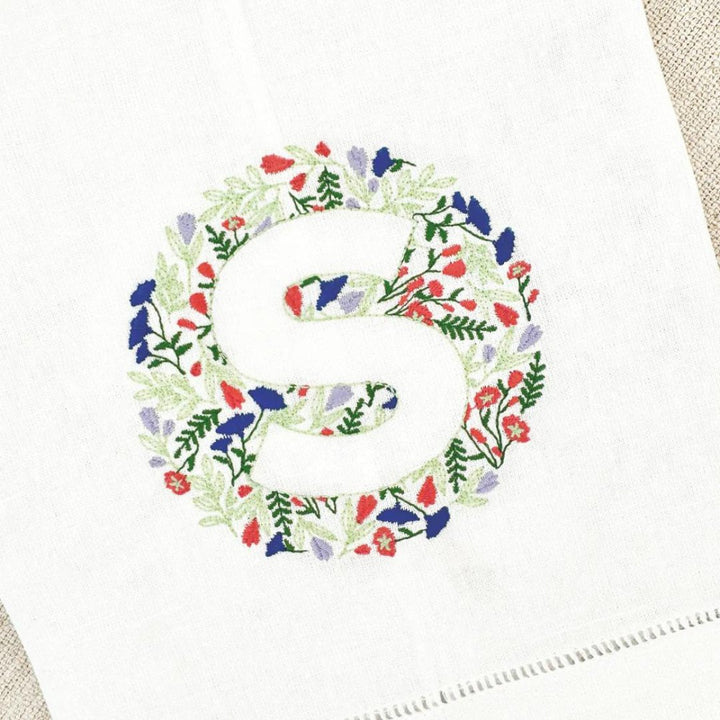 Single Floral Monogram - Salt & Stitch Co