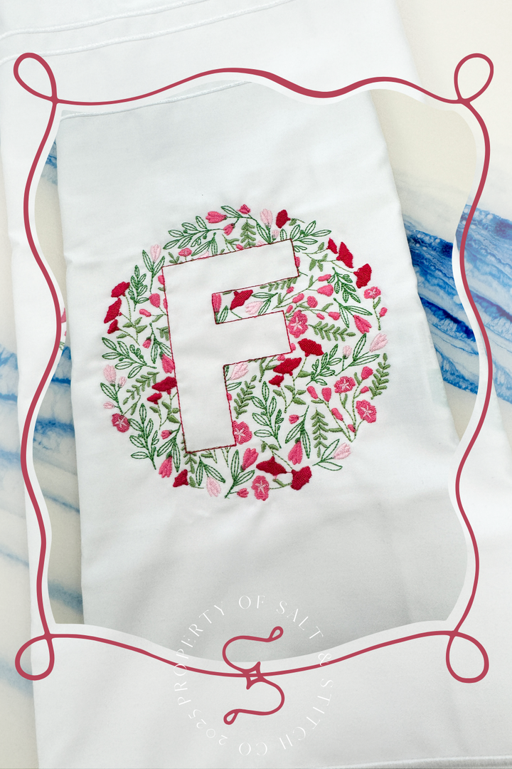 Single Floral Monogram