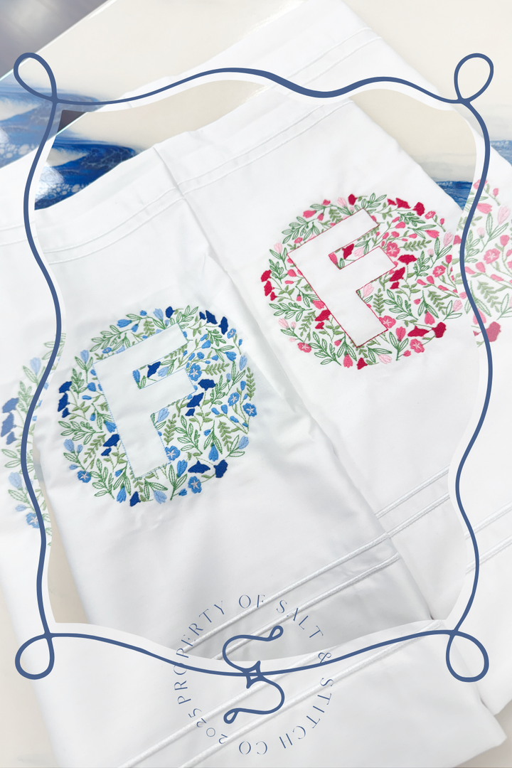 Single Floral Monogram